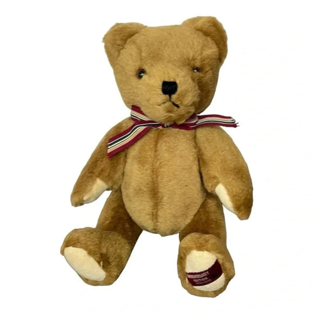 Boyds Bears Matthew Bear 20th Anniversary Edition Brown Wool Plush Jointed 1999
